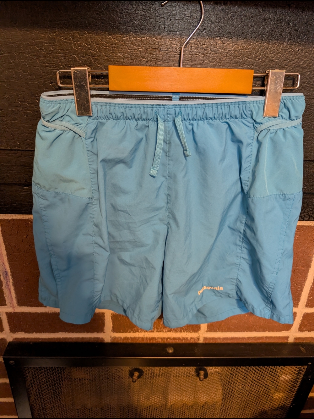 Patagonia Light Blue Athletic Shorts